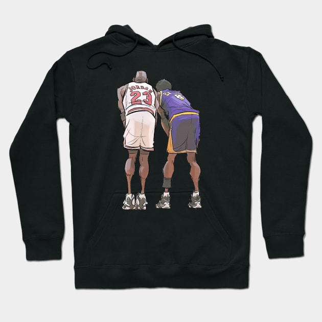 BASKETBALLART - 23 VS 8 Hoodie by JORDAN-ART23